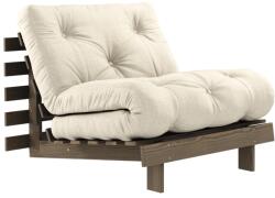 Karup Design Szürke vászon kanapészék Karup Design Gyökerek barna kerettel (123106914090)