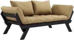 Karup Design Sötétbézs kétüléses kanapé Karup Design Bebop 174 cm fekete szerkezettel (140102758)