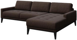 MESONICA Barna szövet sarokkanapé MESONICA Musso Tufted I, jobb, 248 cm (MESONICA-MUSSO-16B-4R)