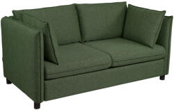 Mesonica Zöld szövet kétszemélyes kanapéágy MESONICA Enzo, 176 cm (MESONICA-ENZO-96A-2)