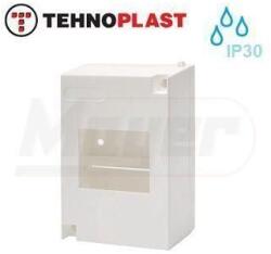 TEHNOPLAST Falon kívüli kiselosztó doboz, A sorozat, 4(3+1)modulos, ajtó nélkül-1soros, 137x87x57mm, IP30 (THP-N2A)