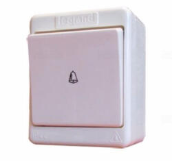 Legrand 083910 Kontállux IP44 egypólusú nyomó csengőjellel fehér ( Legrand 083910 ) (083910)