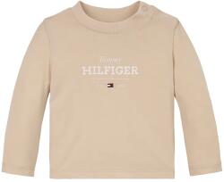 Tommy Hilfiger baba pamut hosszú ujjú bézs, KN0KN01965 - bézs 86