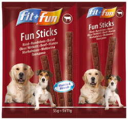 FIT+FUN Fun Sticks kutya jutalomfalat marha 55g