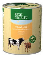 REAL NATURE Classic kutya konzerv light marha&borjú 6x800g
