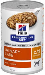 Hill's HILLS Prescription Diet Multicare kutya konzerv húgykő ellen c/d csirke 12x370g