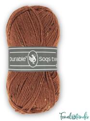 DURABLE Soqs Tweed 417 Bombay Brown - barna gyapjú zoknifonal