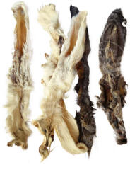 Farkaskonyha kutya rágcsa nyúlfül szőrös 200g