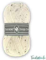 DURABLE Soqs Tweed 326 Ivory - törtfehér gyapjú zoknifonal