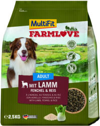 MultiFit Farmlove száraz kutyaeledel adult bárány&rizs 2, 5kg
