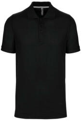 Designed To Work WK274 férfi galléros póló rövid ujjakkal, oldalsó slicceléssel Designed To Work, Black-2XL (wk274bl-2xl)