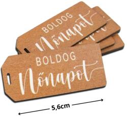  Nyomtatott dekorkarton - Boldog nőnapot scrapbook táblák 5db/cs natúr - kosarbolt