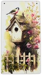  Nyomtatott fa tábla - Madáretető akasztós tábla 13x24, 3cm - kosarbolt