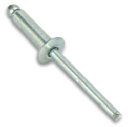 Nyitott félgömbfejű húzószegecs alu-acél 4.8x16mm (50460)