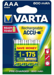 VARTA akkumulátor mikro R2U 800mAh AAA B4 (AVAAA800R2UB4)