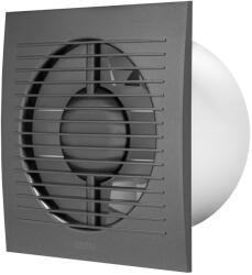 E-EXTRA Elszívó ventilátor EE125TA, antracit, időzítő, NA125mm, 150m3/h, négyzet alakú (EE125TA)