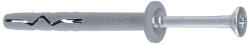 Beütődűbel lapos peremmel 6x80 dűbel, (csavar: 3, 9x85) 100 db/dob (SMK-06080)