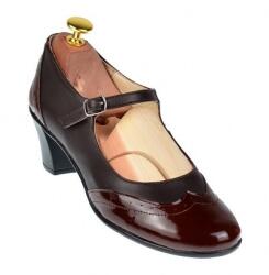 GKR Ciucaleti Pantofi dama comozi si eleganti, din piele naturala maro, P104MMLAC