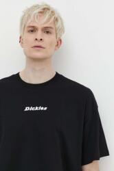 Dickies pamut póló ENTERPRISE TEE SS fekete, férfi, nyomott mintás, DK0A4YRN - fekete S