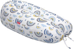 Scamp Perna de gravide si alaptare cu husa detasabila din bumbac, 150 cm, Rainbow (PG255)