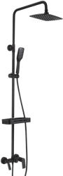 Lemark Coloana de dus cu baterie Lemark Tropic LM7002BL-EU, negru, cu baterie, cap de dus tip tropic si pipa pivotanta (LM7002BL-EU)