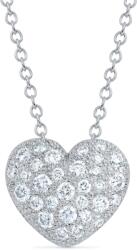 57Emozioni Colier în formă de inimă, aur 18k, diamante naturale 0.19 ct + 0.31 ct, cod 12622LPBD