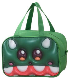 Flippy Geanta Frigorifica, Flippy, cu Desene Animat 3D, Portabila pentru Copii, de Pranz, din Panza Oxford, 27.5x18x20 cm, Model Crocodil, Verde (teo-131615)