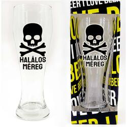 Halálos méreg - Söröspohár, 665 ml - Halloween Kellék (SP329)