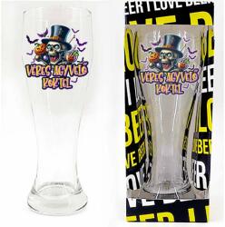 Nevesajándék Véres agyvelő - Söröspohár, 665 ml - Halloween Party Kellék (SP322)
