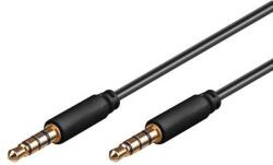 PremiumCord Jack 3, 5mm 4 tűs M/M 0, 5m (kjack4mm05)