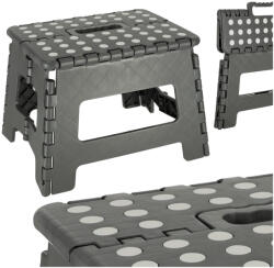 Inlea4Home Összecsukható sámli csúszásmentes felülettel 22 cm - sötétszürke (IA-KX4404_1) - inlea