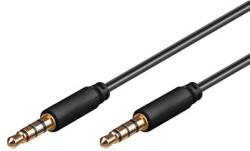 PremiumCord Mufă PremiumCord 3, 5 mm 4 pini M/M 0, 5 m (kjack4mm05)