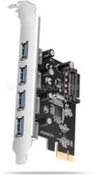 AXAGON PCEU-430RS 4x USB-A 5Gbps port PCI-Express kártya (PCEU-430RS) (PCEU-430RS)