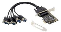 Conceptronic 4x DB9 bővítő kártya PCIe (EMRICK12B) (EMRICK12B)