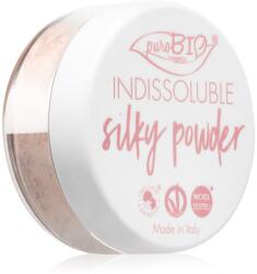 puroBIO Cosmetics Indissouble mattító lágy púder árnyalat 02 Peachy Pink 8 g