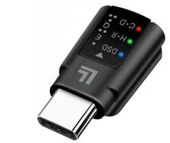 LogiLink USB-C DAC audioadapter EQ-val, USB-C/M 3, 5 mm/F-ig, fekete (UA0424) (UA0424)