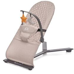 KinderKraft Balansoar bebe Kinderkraft Mimi, Reglare spatar, Aluminiu/Poliester (Bej) Sezlong balansoar bebelusi