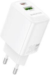 BOROFONE fali töltő BN27 Fuente - USB + Type C - QC 3.0 PD 20W fehér