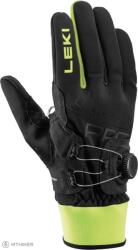 LEKI PRC Boa® Shark kesztyű, fekete-neon sárga (10.0)
