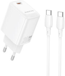 BOROFONE fali töltő BN26 Fuente - Type C - PD 20W Type C to Type C kábellel fehér