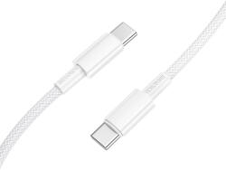 BOROFONE Kábel BX117 Forrás - Type C - Type C - PD 60W 3A 1 méter fehér