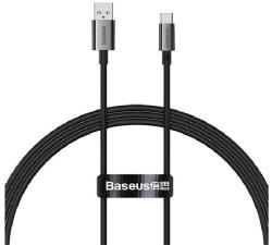 Baseus SUPERIOR adatkábel (USB - Type-C, 100W, PD gyorstöltő, 100cm, törésgátló) FEKETE