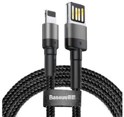 Baseus CAFULE adatkábel (USB - lightning, 2.4A, gyorstöltő, 100cm, cipőfűző) FEKETE