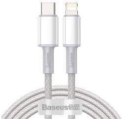Baseus adatkábel (Type-C - lightning, 20W, PD gyorstöltő, 200cm, törésgátló) FEHÉR