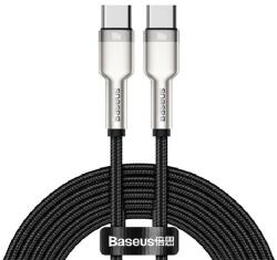 Baseus CAFULE adatkábel (Type-C - Type-C, 100W, PD gyorstöltő, 200cm, cipőfűző) FEKETE