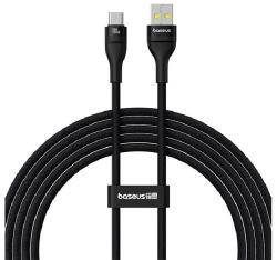 Baseus FLASH 2 adatkábel (USB - Type-C, 100W, 5A, PD gyorstöltő, 200cm, törésgátló, cipőfűző) FEKETE