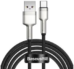 Baseus CAFULE adatkábel (USB - Type-C, 66W, gyorstöltő, 200cm, törésgátló) FEKETE