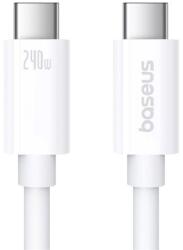 Baseus SUPERIOR 2 adatkábel (Type-C - Type-C, 240W, PD gyorstöltő, 180cm, törésgátló) FEHÉR