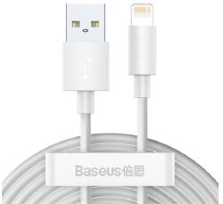 Baseus WISDOM adatkábel 2db (USB - lightning, 20W, PD gyorstöltő, 150cm) FEHÉR