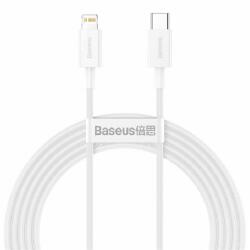 Baseus SUPERIOR adatkábel (Type-C - lightning, 20W, PD gyorstöltő, 200cm, törésgátló) FEHÉR